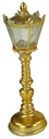 Gold led resin lamppost cm13x12,5h41,5