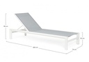 Lettino Skipper New C-Ruote Bianco Yk11