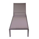 Lettino alluminio anodizzato buffalo 197x64x30h cm