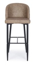 Sgabello bar tortora in ecopelle stile design