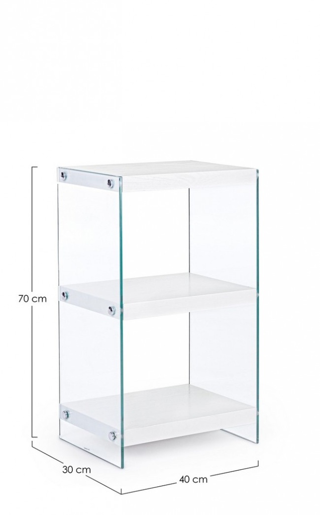 Libreria 3P Line Wood Bianco
