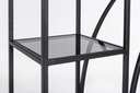 Libreria 4 piani metallo nero Korvet