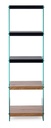 Libreria 5P Line Wood Nero