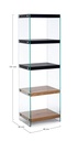 Libreria 5P Line Wood Nero