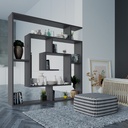 Libreria Labirent Antracite 5 Ripiani, 129x125x22 cm