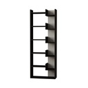Libreria Oppa antracite bianco 60x162