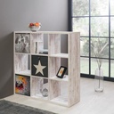 Libreria divisorio Max9 bianco consumato
