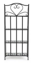 Libreria pieghevole Positano 4 piani in metallo stile country cm 57x28x133h