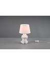 Lume Da Tavolo Abu Ceramica Scimmietta &quot;Non Vedo&quot; Bianco Trio Lighting