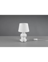 Lume Da Tavolo Abu Ceramica Scimmietta &quot;Non Vedo&quot; Bianco Trio Lighting