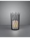 Lumetto Da Esterno Coro Led IP44 Nero Opaco Ricarica Solare Ø10 cm Trio Lighting
