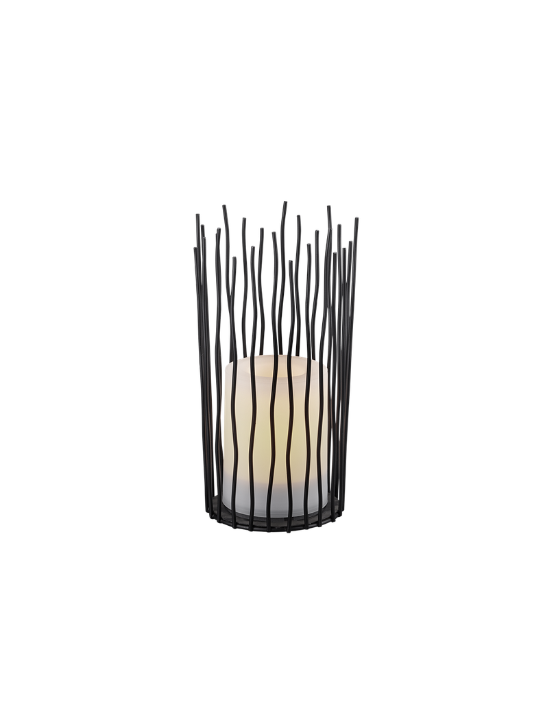 Lumetto Da Esterno Coro Led IP44 Nero Opaco Ricarica Solare Ø10 cm Trio Lighting