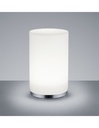 Lumetto John Cromo Vetro Bianco Led Rgbw Dimmerabile Ø12 cmTrio Lighting