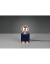 Lumetto Tavolo Judy Velluto Blu Ø11 cm Trio Lighting