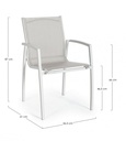 6x Sedia C-Br Hilla Bianco Cloud Ld30 -
