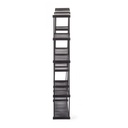 Mensola in acciaio stile Urban Antracite sei ripiani MORIZ 105,5x16,5x h105