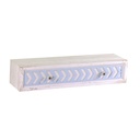 Mensola legno cipro con cassetto shabby cm 21 x 80 x h 16,5