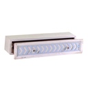 Mensola legno cipro con cassetto shabby cm 21 x 80 x h 16,5