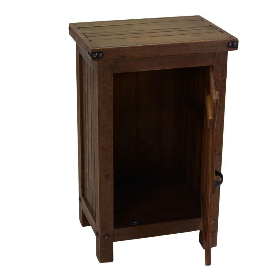 Mobile con 1 anta  noce country 50x36xh.80 cm
