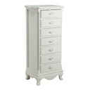 Antique white 7-drawer base unit cm48x35h110,5