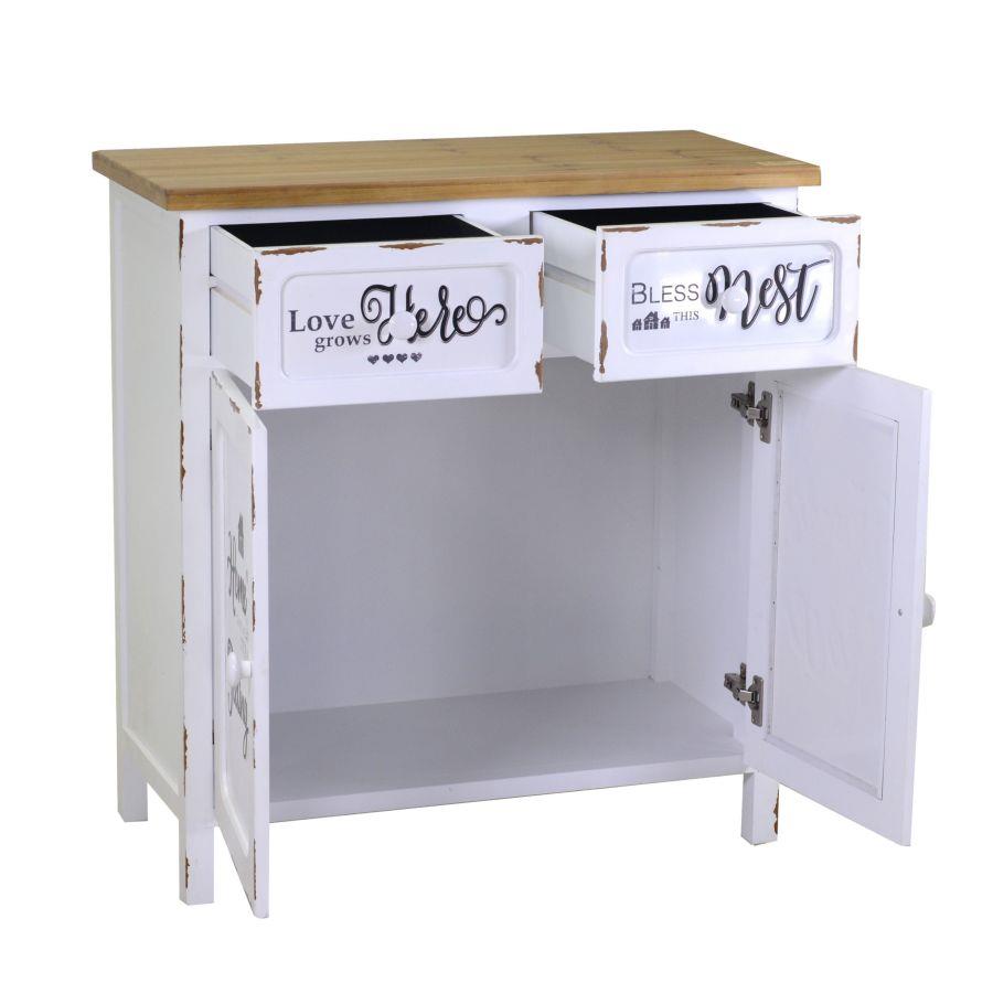 Mobile breslavia 2 ante + 2 cassetti cm80x38,5h85