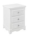 Mobile cassettiera 3 cassetti legno bianco Blanc cm 40 x 34 x 63,5