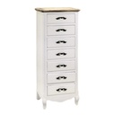 Mobile country 7 cassetti bianco cm 34,5 x 44,5 x h 110,5