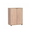 Mobile scarpiera multiuso 2 ante ripiani  sonoma  60x34xh.78 cm