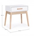 Mobiletto ORDINARY bianco 1 cassetto 48h cm