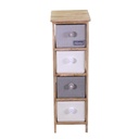 Mobiletto brenda cassettiera bottone 4 cassetti cm26x32h81