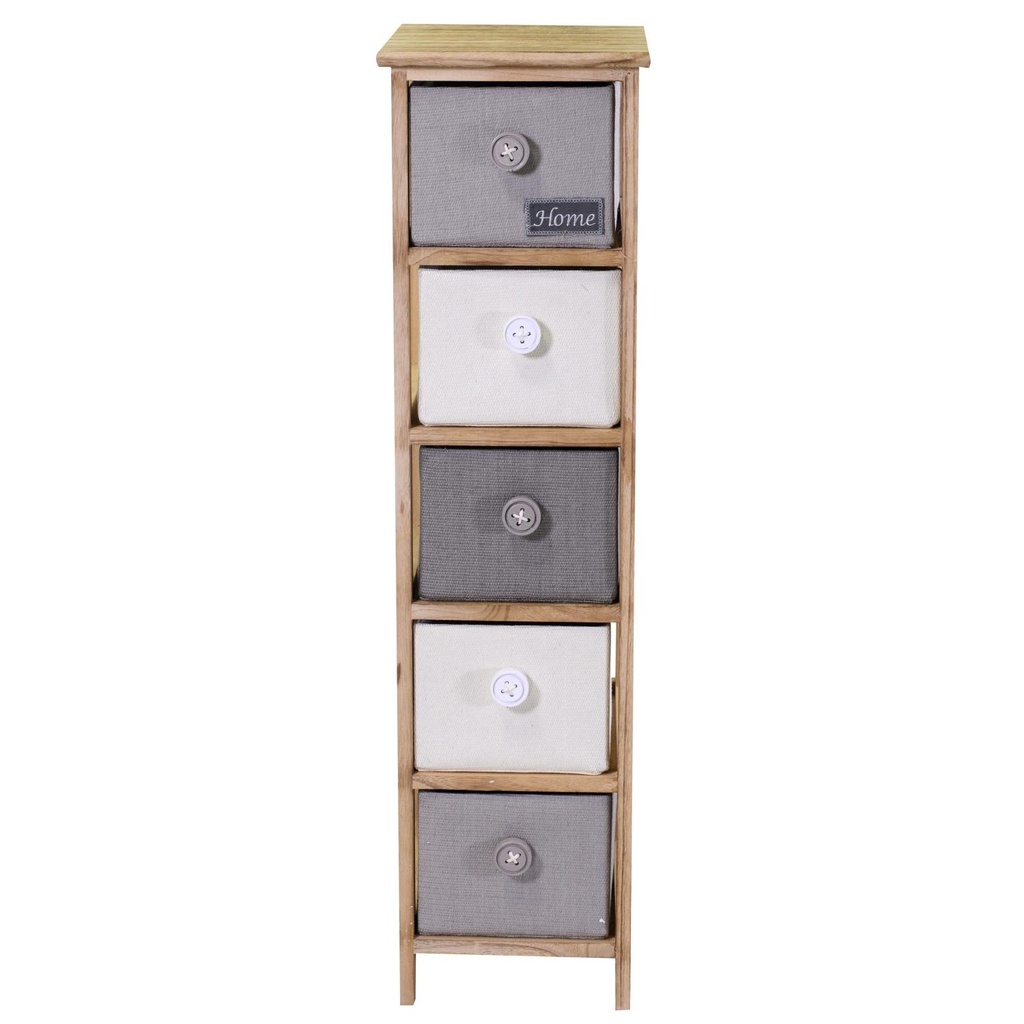 Mobiletto Brenda cassettiera 5 cassetti cm26x32xh98