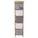 Mobiletto Brenda cassettiera 5 cassetti cm26x32xh98