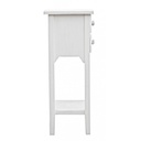 Mobiletto comodino in MDF due cassetti Bianco 37x26,5x h69,5 cm
