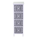 Gianna chest of drawers white gray 4 drawers cm26x32h81