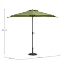 Ombrellone Kalife Mezzaluna 2.7 Olive -
