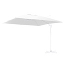 Ombrellone alluminio con palo laterale bianco 3x4 m