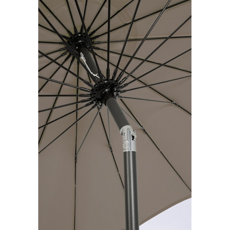 Ombrellone da giardino Atlanta cm 270x h240 con snodo Antracite/Tortora