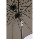 Ombrellone da giardino Atlanta cm 270x h240 con snodo Antracite/Tortora