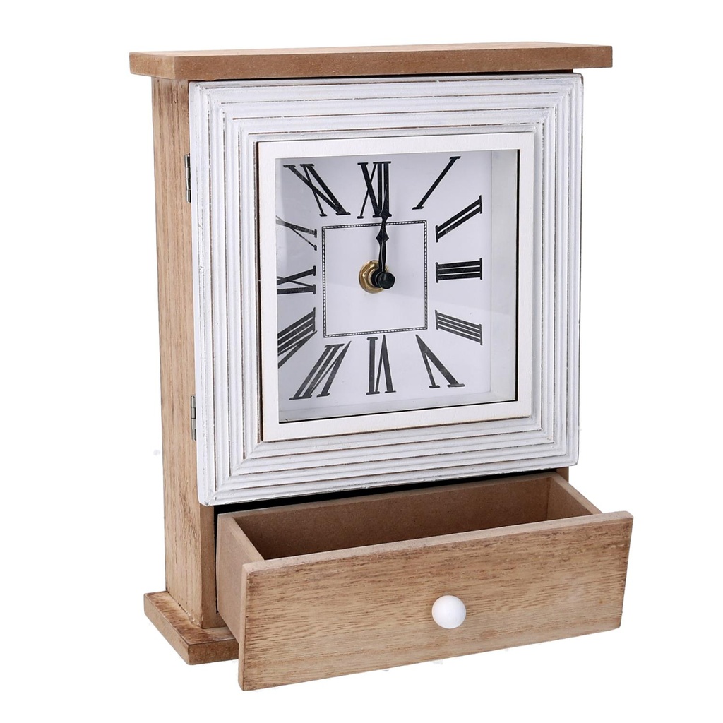 Orologio legno marrone cm18,5x7h24
