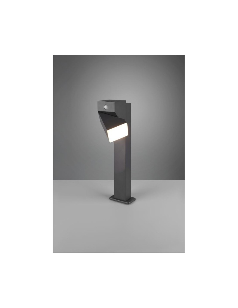 Paletto Giardino Led Orientabile Avon Antracite IP54 Sensore Movimento Trio Lighting