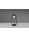 Paletto Lanterna Cilindro Vetro Lunga Antracite IP44 Sensore Crepuscolare Trio Lighting