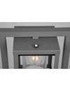 Paletto Lanterna Cilindro Vetro Lunga Antracite IP44 Sensore Crepuscolare Trio Lighting