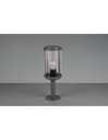 Paletto Tanaro IP44 Antracite Con Vetro Lanterna H40 cm Trio Lighting