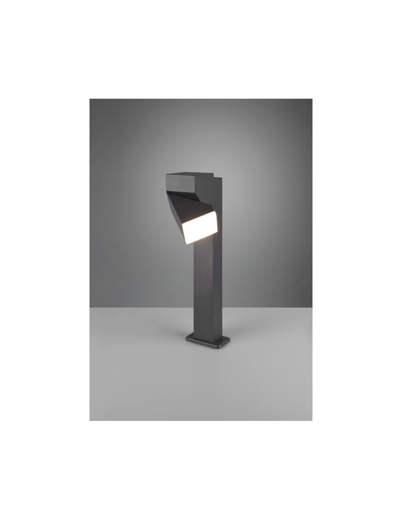Palo Basso Led Orientabile Avon Alluminio Antracite IP54 Trio Lighting