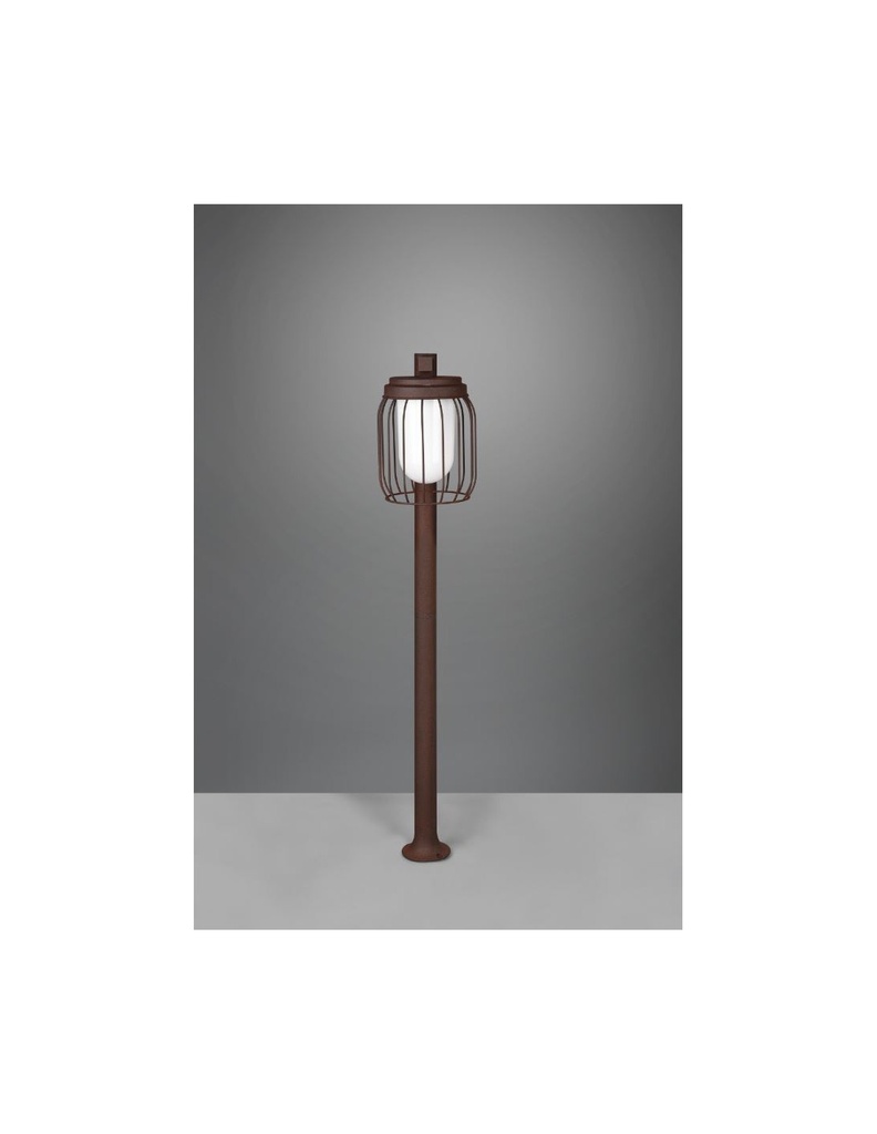 Palo Da Esterno Tuela Diffusore Gabbia Ruggine IP44 Trio Lighting
