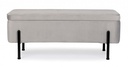 Panca contenitore kira naturale grigio chiaro