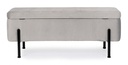 Panca contenitore kira naturale grigio chiaro