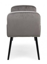 Panca grigio in velluto stile design