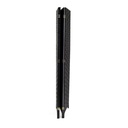 Paravento poliestere 3 ante nero cm 40h175