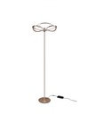Piantana Charivari Diffusore Fiocco Led Dimmer Ottone Trio Lighting